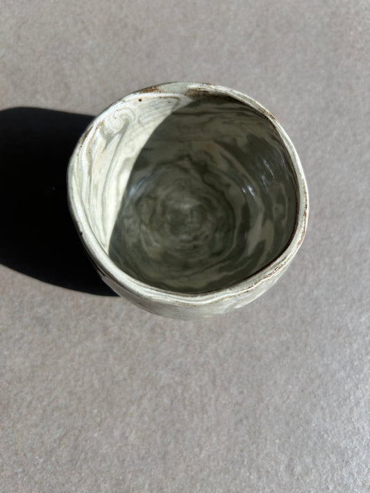 Marbled Ceramic Vessel Pair — One of a Kind Set