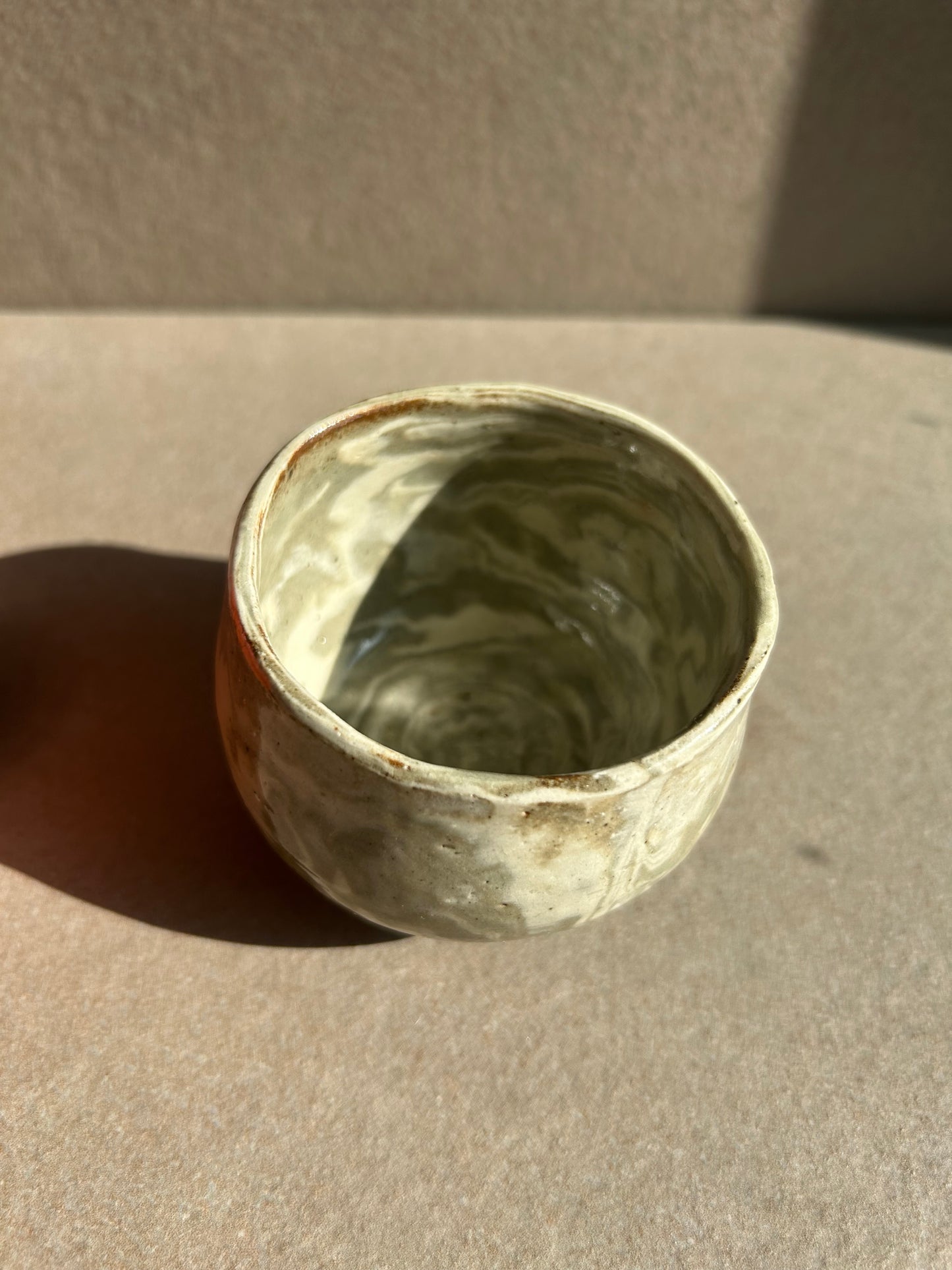 Marbled Ceramic Vessel Pair — One of a Kind Set