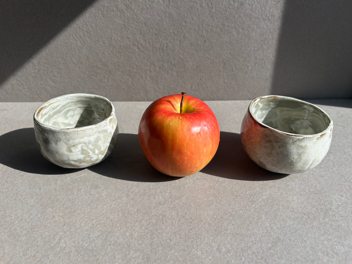 Marbled Ceramic Vessel Pair — One of a Kind Set