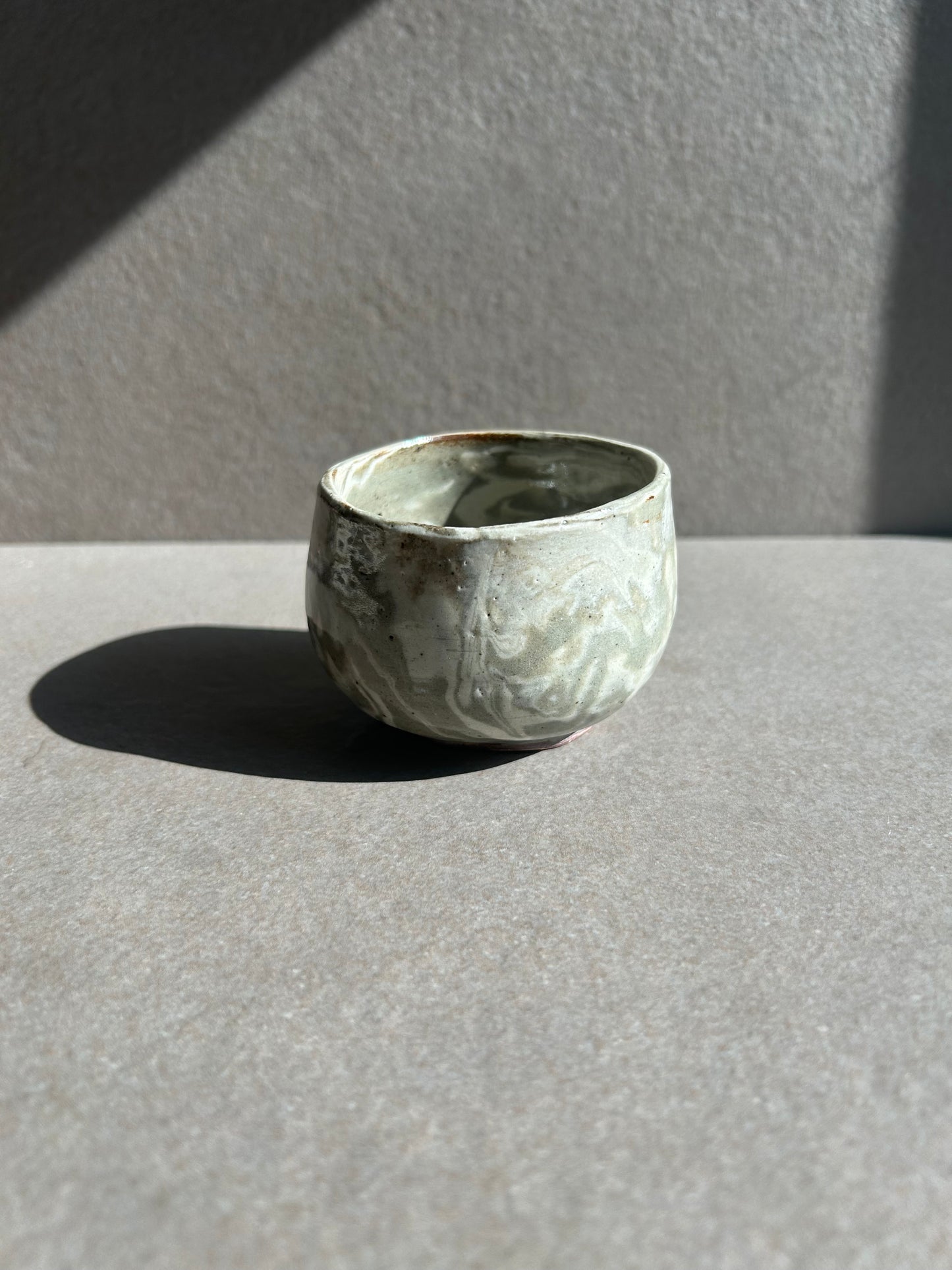 Marbled Ceramic Vessel Pair — One of a Kind Set