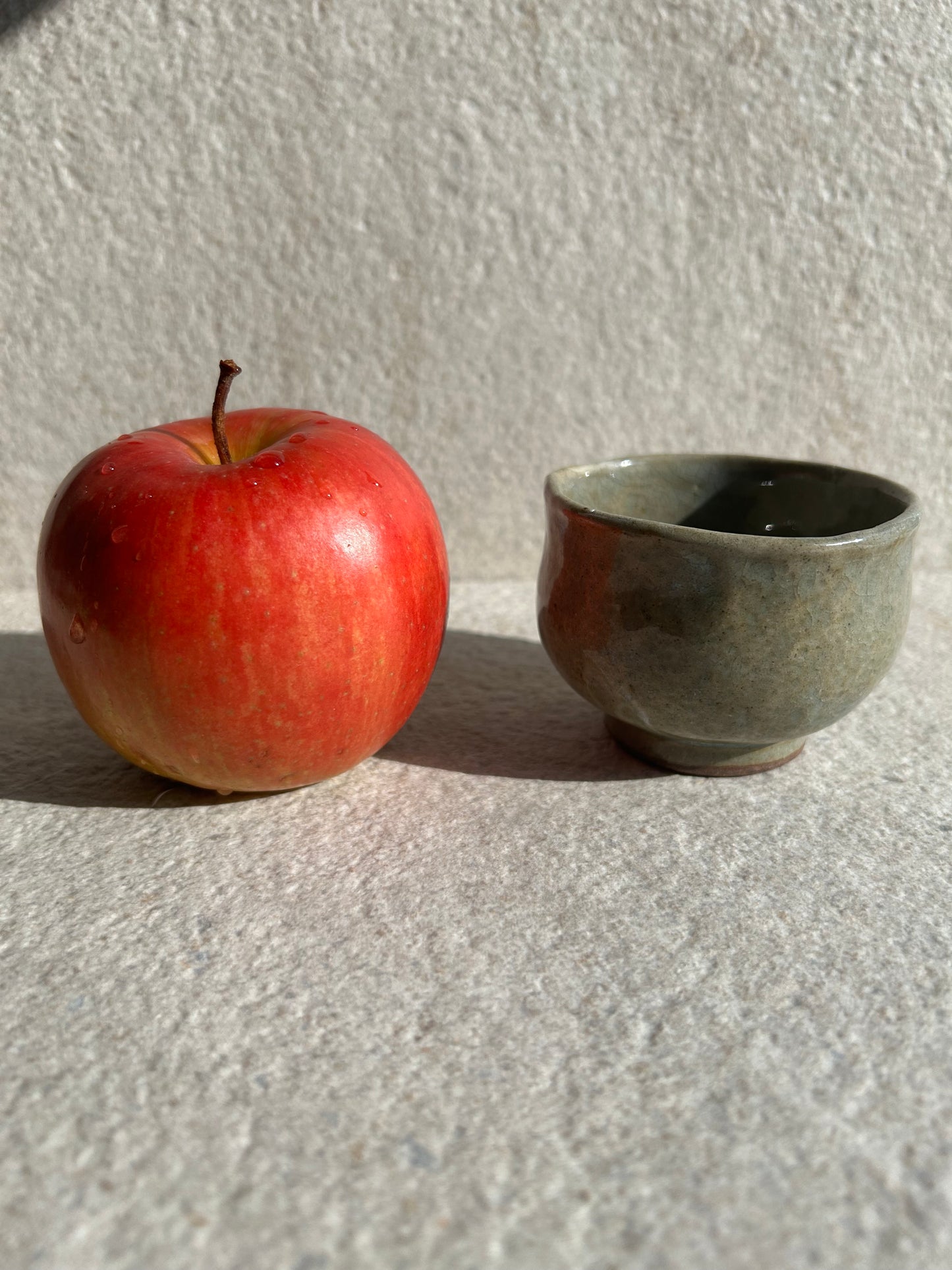 Deep Olive Ash-Glazed Ceramic Vessel — One-of-a-Kind Small Bowl & Art Piece