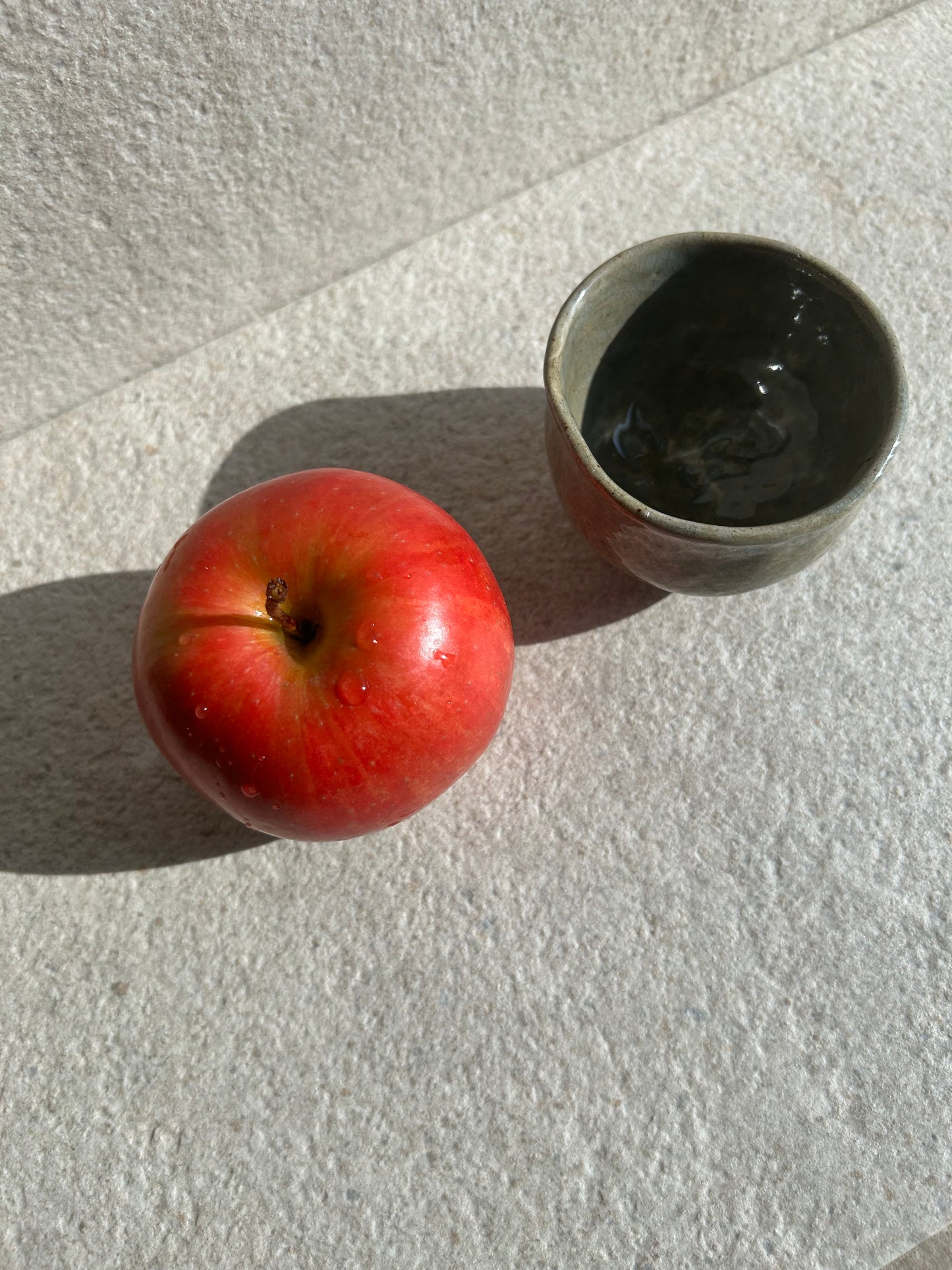 Deep Olive Ash-Glazed Ceramic Vessel — One-of-a-Kind Small Bowl & Art Piece