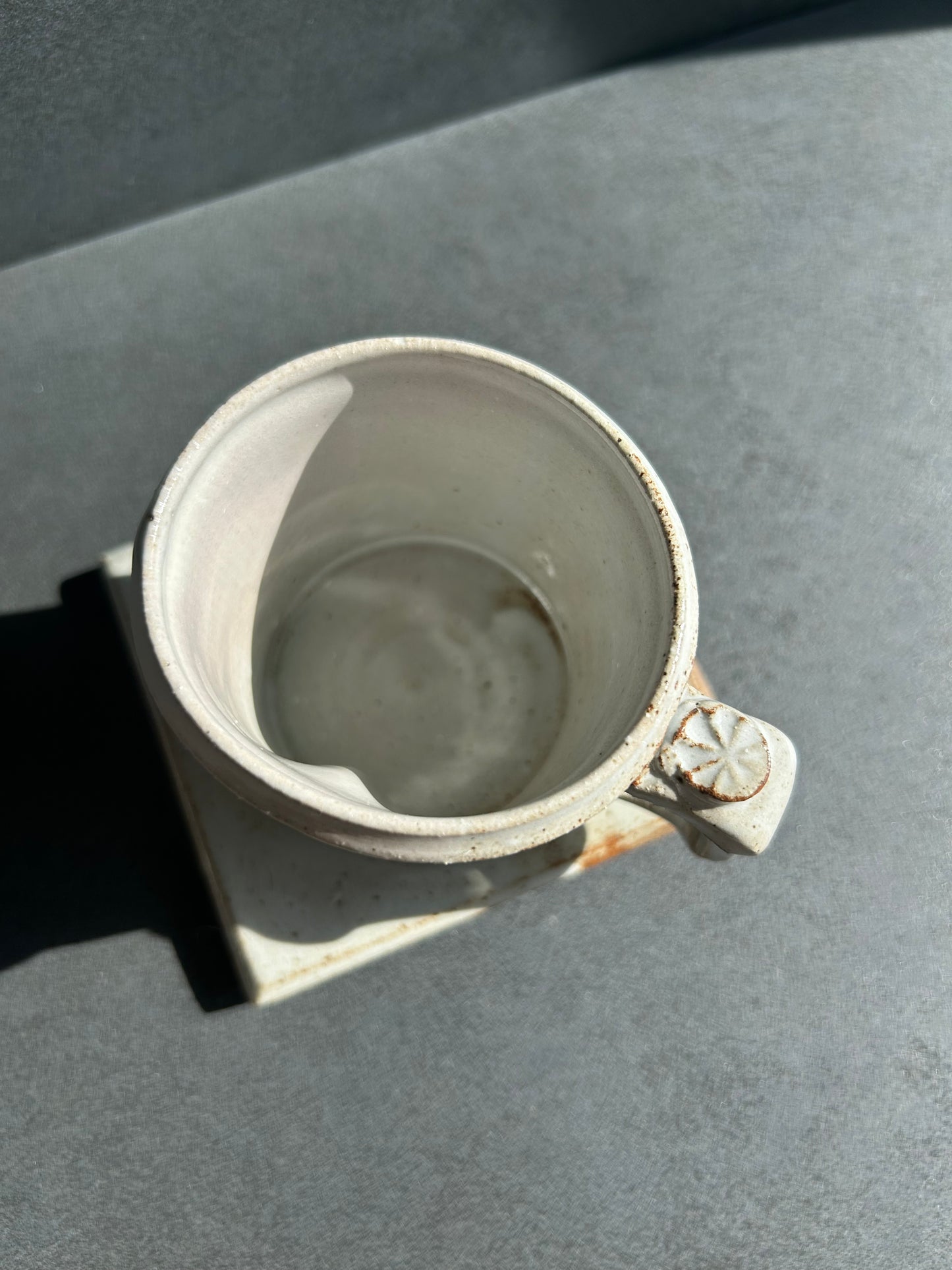 One-of-a-Kind Japanese Espresso Mug Set — Sculpted Thumb Rest Edition