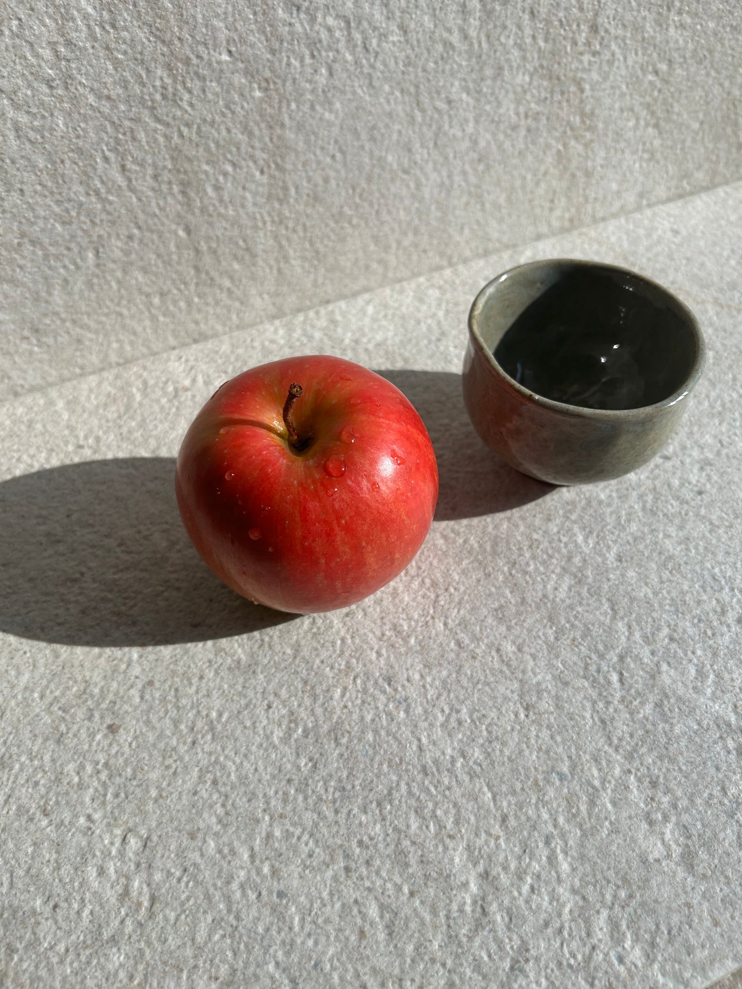 Deep Olive Ash-Glazed Ceramic Vessel — One-of-a-Kind Small Bowl & Art Piece
