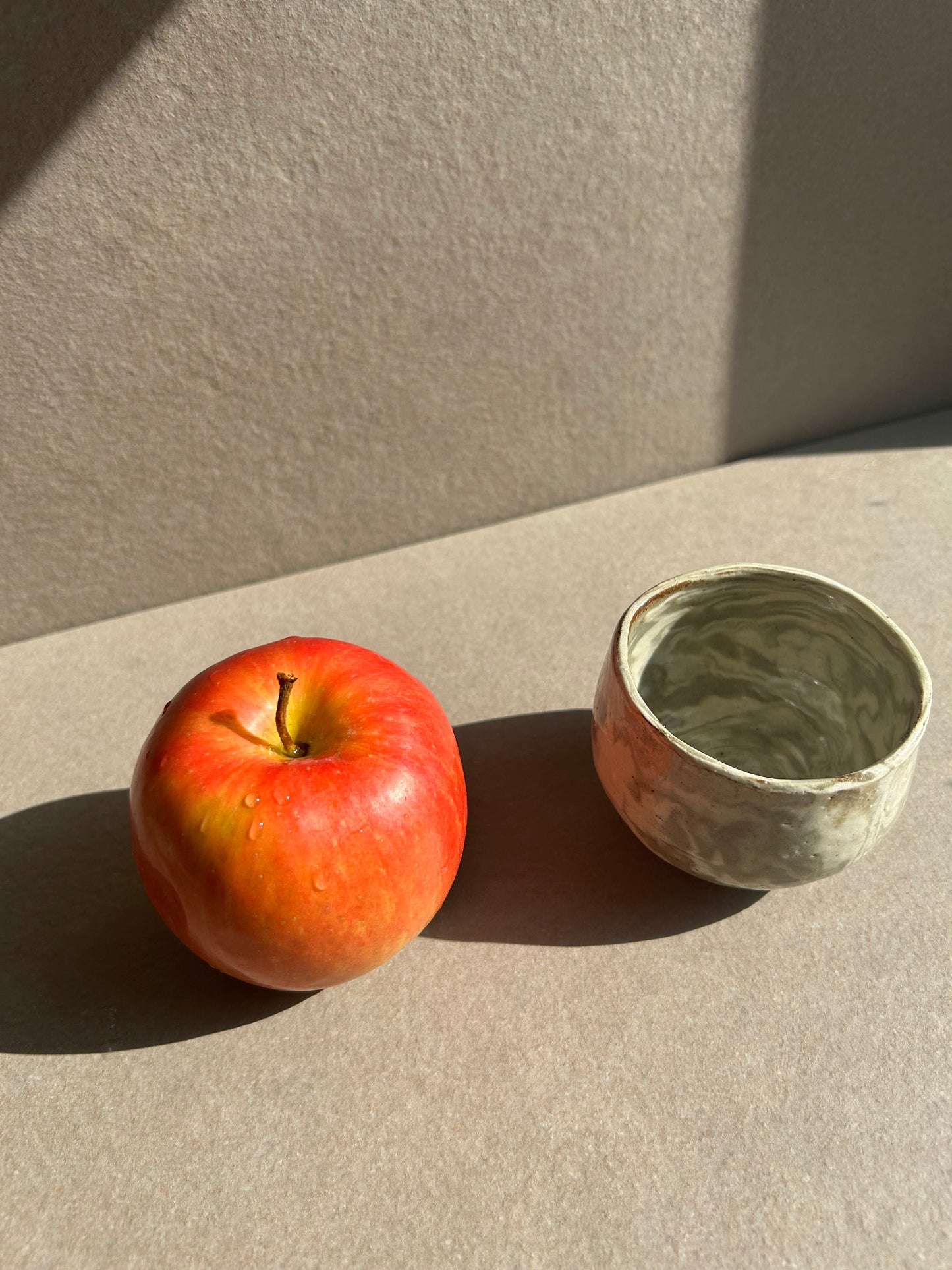 Marbled Ceramic Vessel Pair — One of a Kind Set