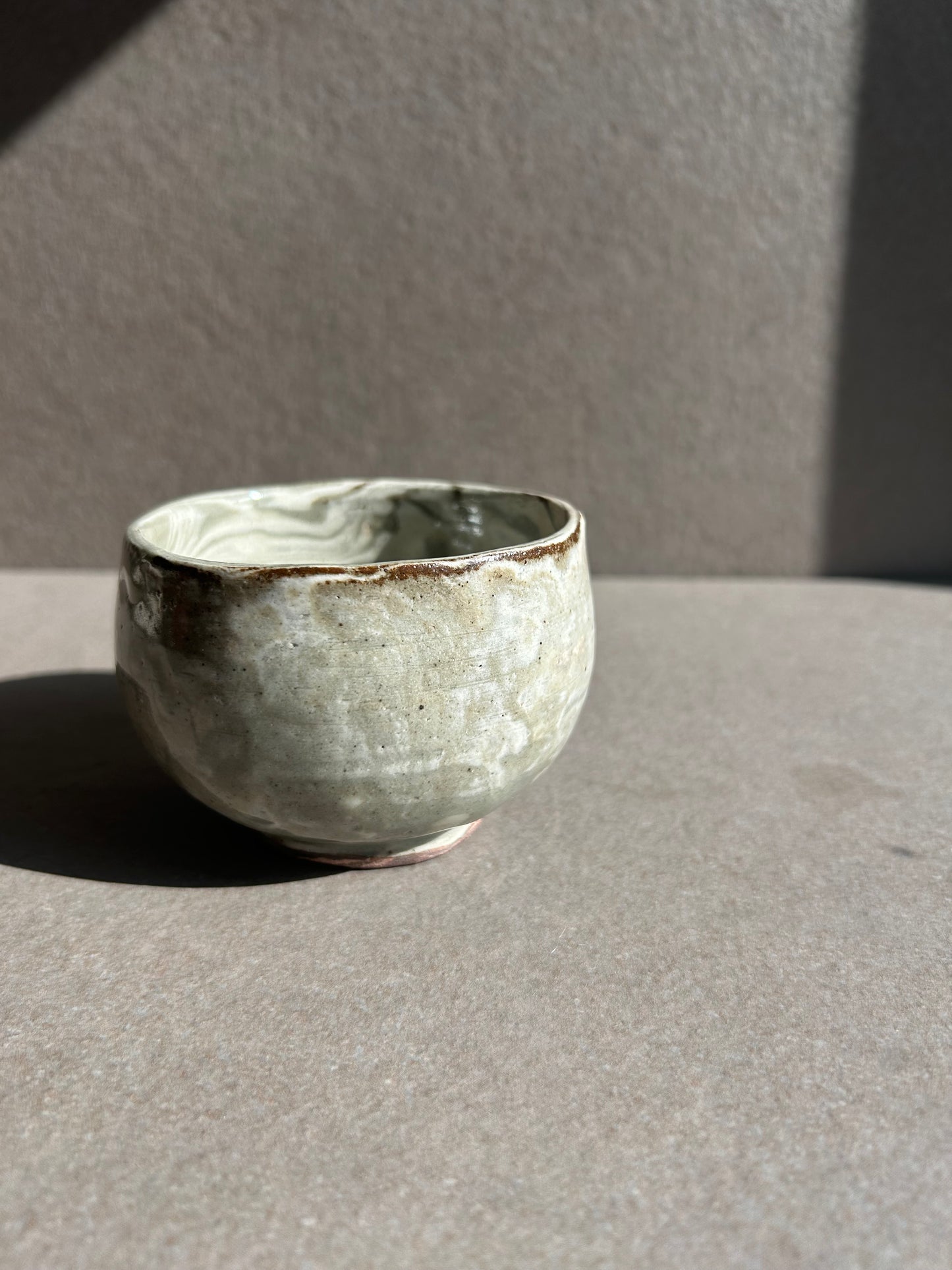 Marbled Ceramic Vessel Pair — One of a Kind Set