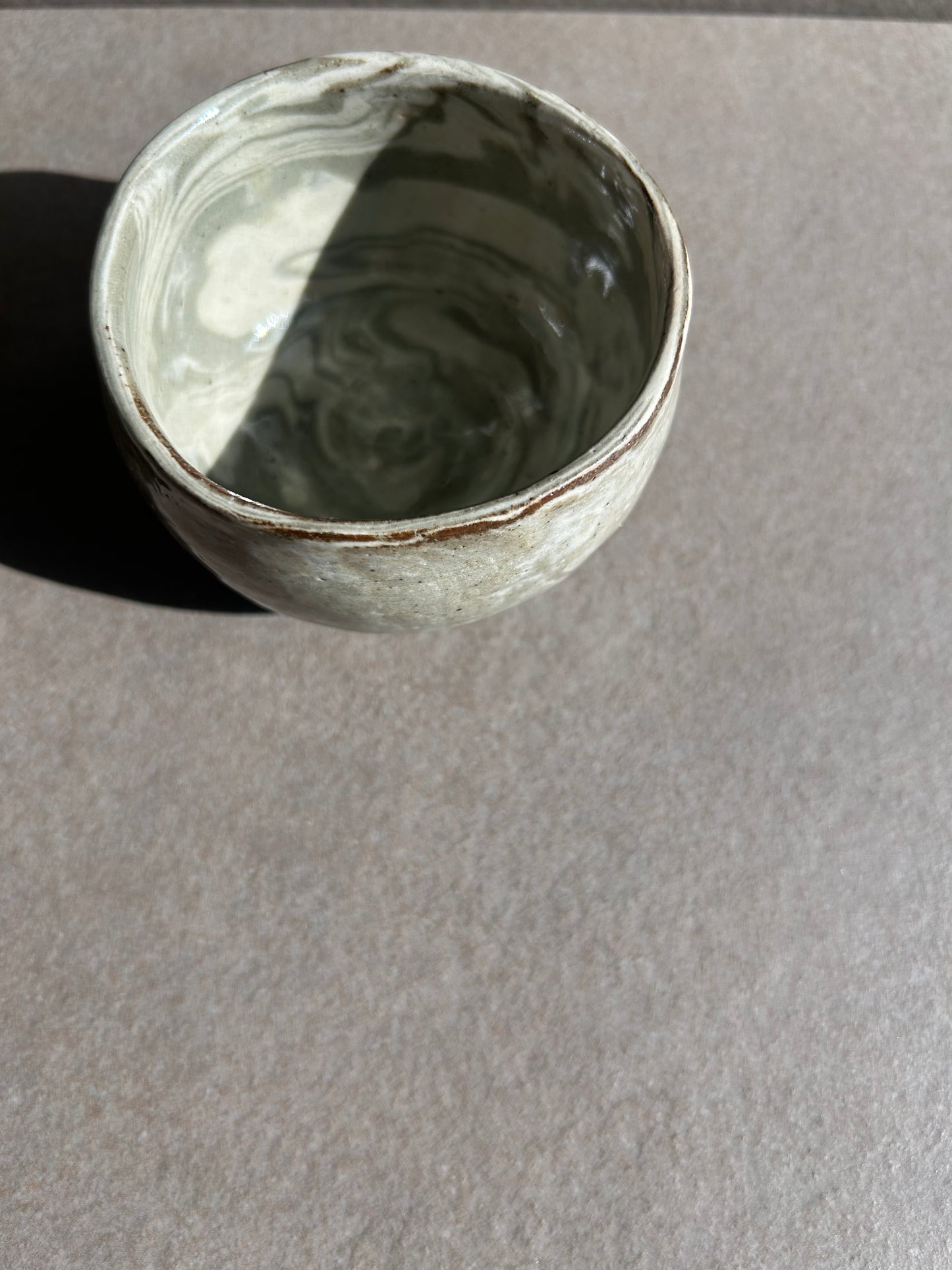 Marbled Ceramic Vessel Pair — One of a Kind Set
