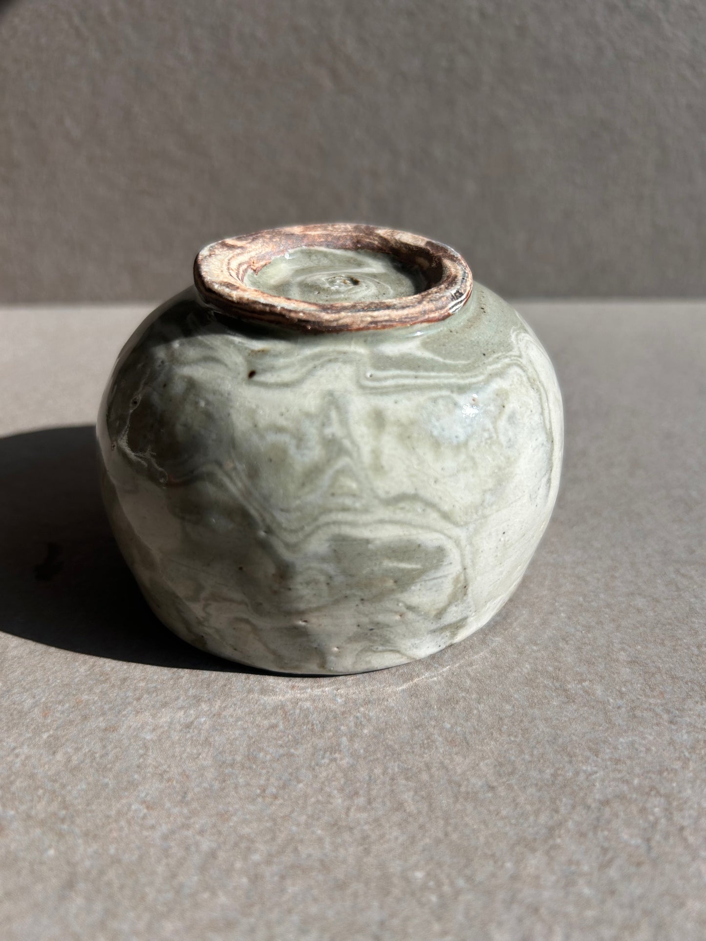 Marbled Ceramic Vessel Pair — One of a Kind Set