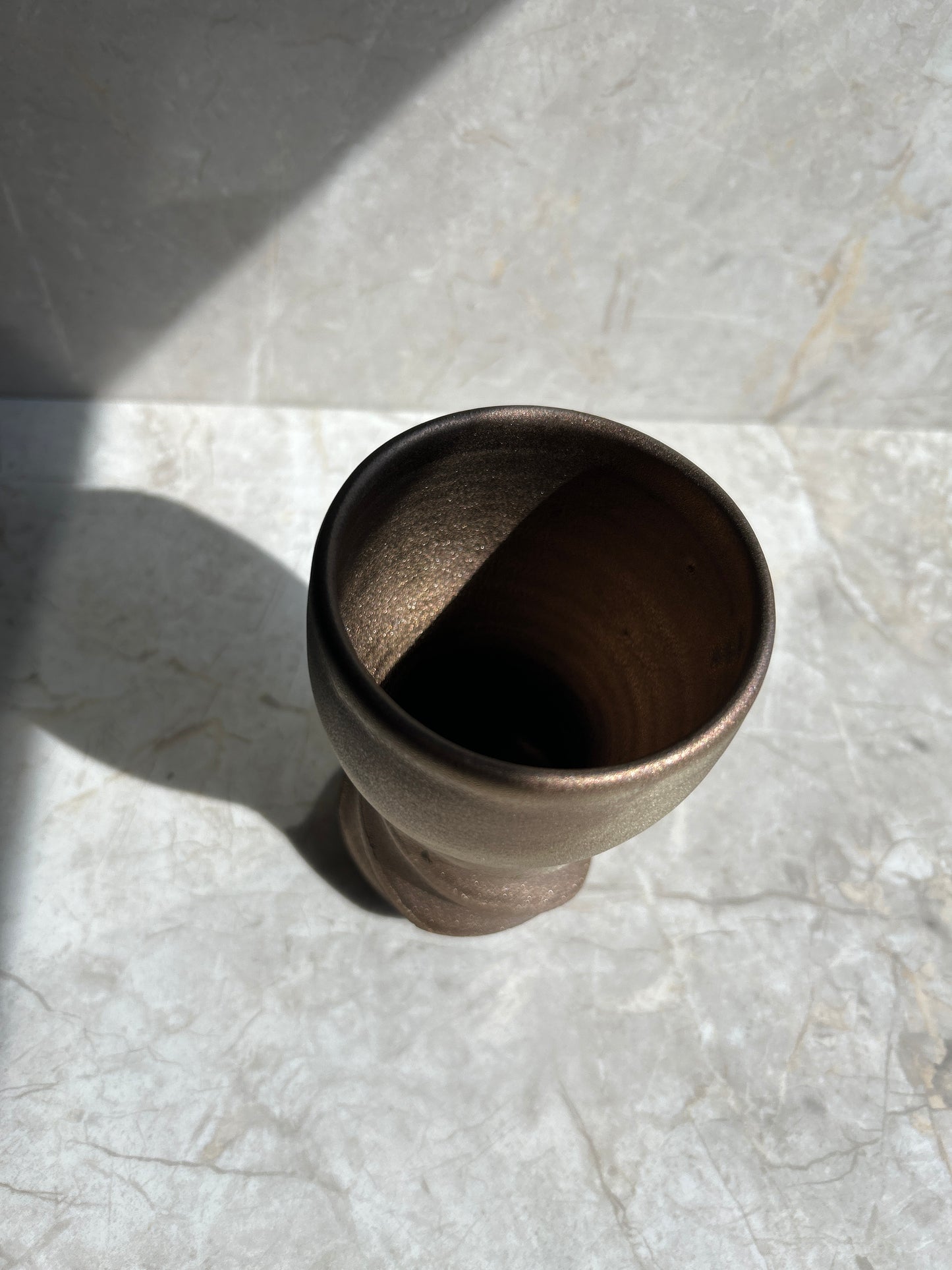 One-of-a-Kind Thermal Spiral Ceramic Tumbler — Handcrafted in Japan
