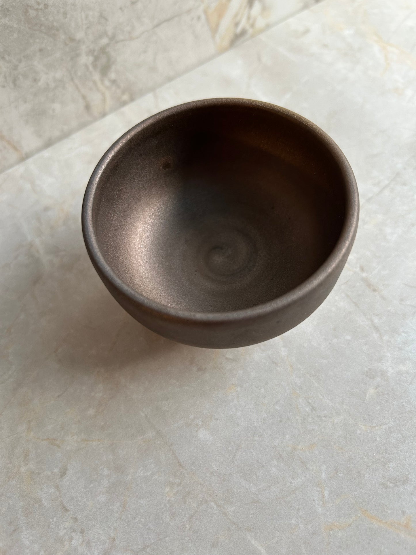 Volcanic Ash Obsidian Field Vessel — Handcrafted Small Ceramic Vessel